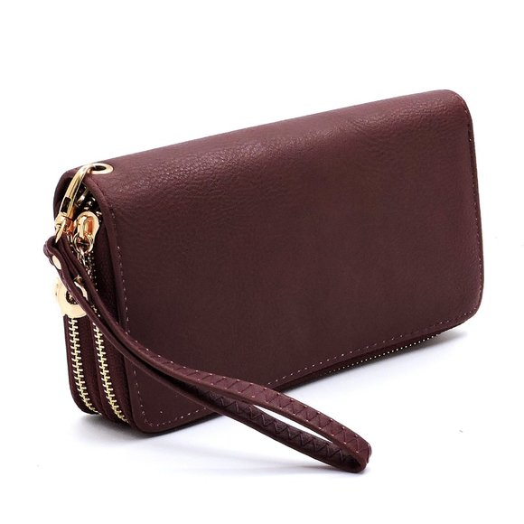 Backpack Beauty with wallet In Burgundy - Picture 4 of 10